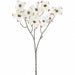 28" Dogwood Silk Flower Stem -White/Pink (Pack of 24) - FSD013-WH