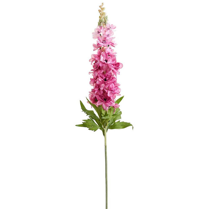 41" Delphinium Silk Flower Stem -Rose (Pack of 12) - FSD080-RO