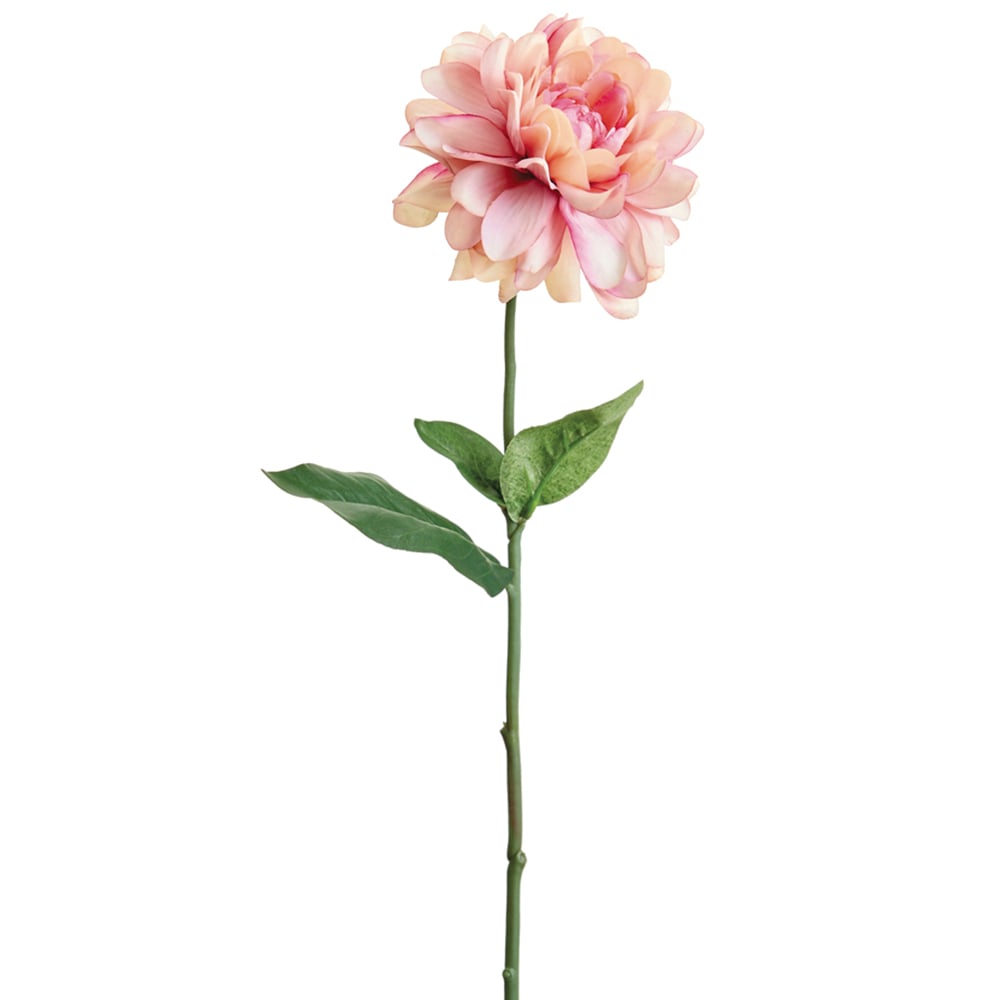 21" Dahlia Silk Flower Stem 2 Tone Pink Dahlia Stem — Silks Are Forever