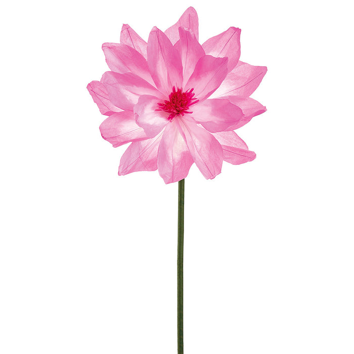 53" Paper Giant Daisy Artificial Flower Stem -Pink (Pack of 12) - FSD196-PK