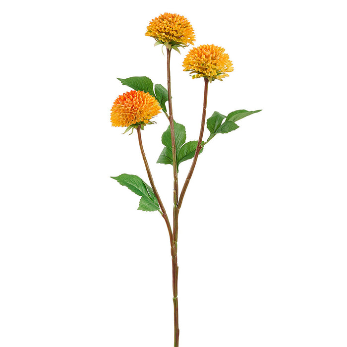 28.5" Dahlia Silk Flower Stem -Orange (pack of 12) - FSD209-OR