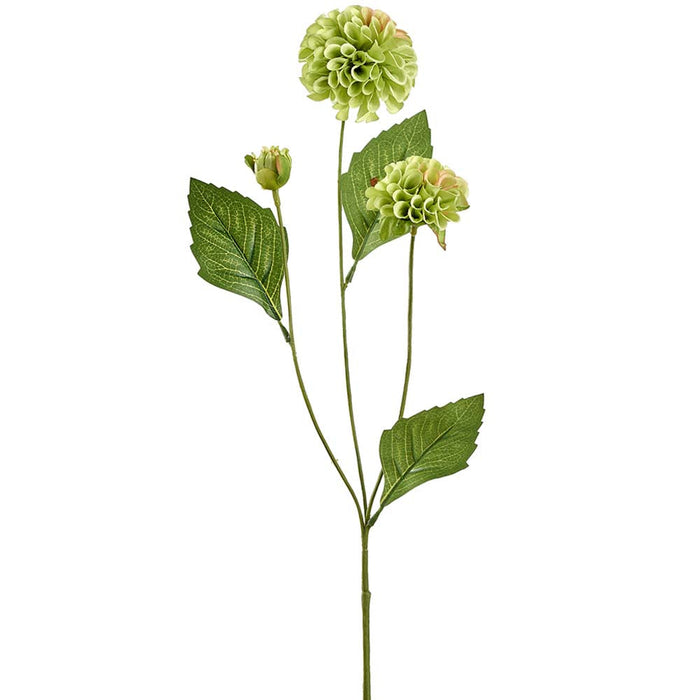 20" Dahlia Silk Flower Stem -Green (Pack of 12) - FSD273-GR