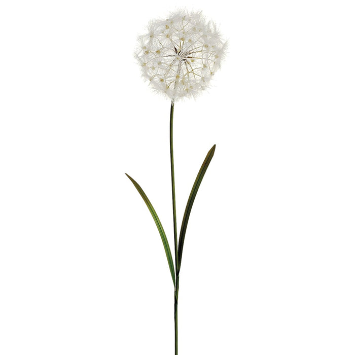 40" Silk Dandelion Flower Spray -Cream (pack of 12) - FSD283-CR