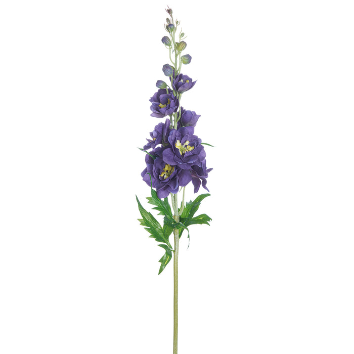 28" Silk Delphinium Flower Stem -Purple (pack of 12) - FSD284-PU