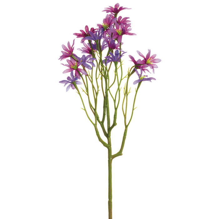 22" Meadow Daisy Silk Flower Stem -2 Tone Purple (pack of 12) - FSD308-PU/TT