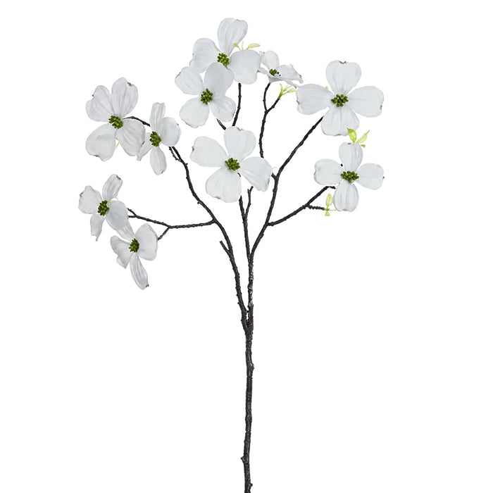27" Dogwood Silk Flower Stem -White (Pack of 24) - FSD323-WH