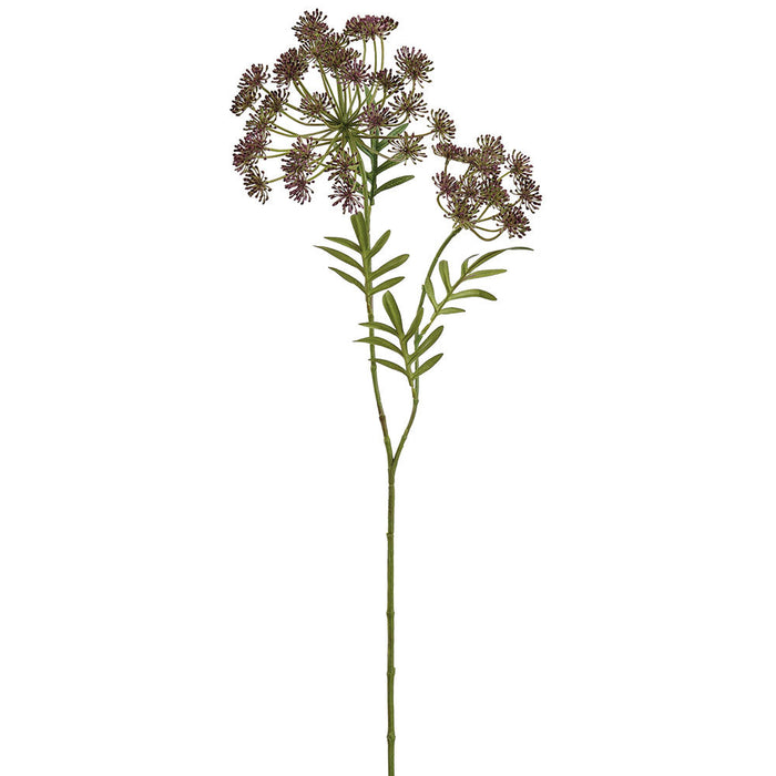 34" Dill Artificial Flower Stem -Purple (Pack of 12) - FSD329-PU
