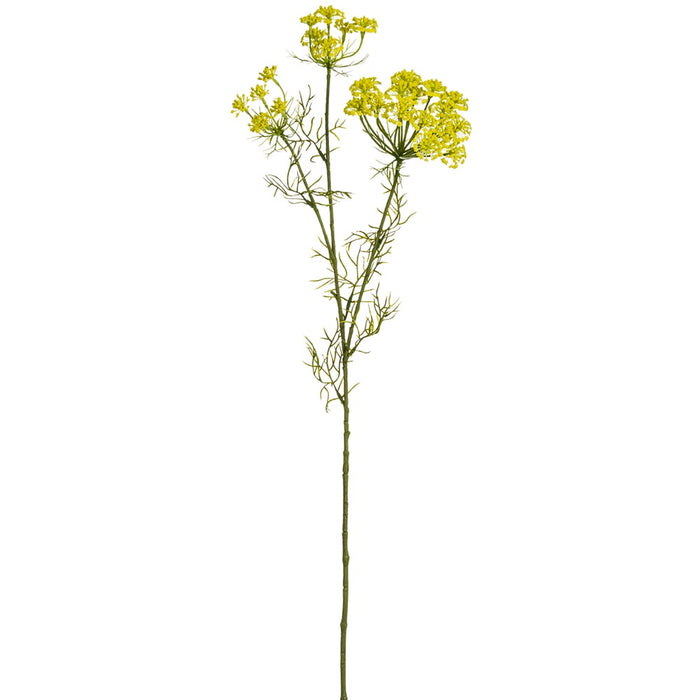 35" Artificial Dill Flower Stem -Yellow (pack of 12) - FSD330-YE