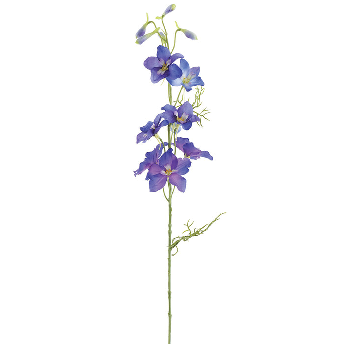 25" Silk Delphinium Flower Stem -Blue (pack of 12) - FSD349-BL