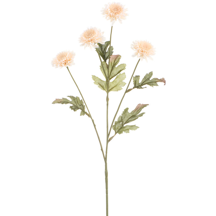 23.5" Daisy Silk Flower Stem -Cream (Pack of 12) - FSD381-CR