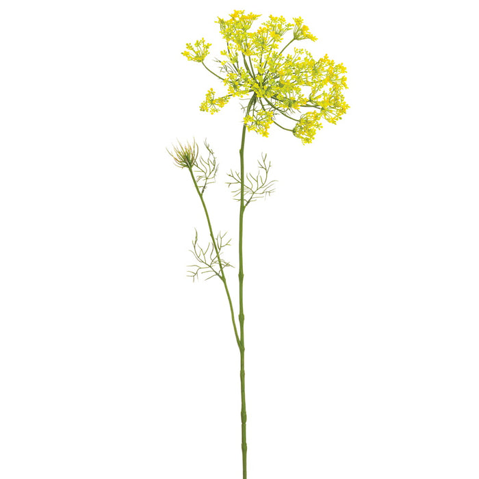 38" Dill Artificial Flower Stem -Yellow (pack of 6) - FSD403-YE