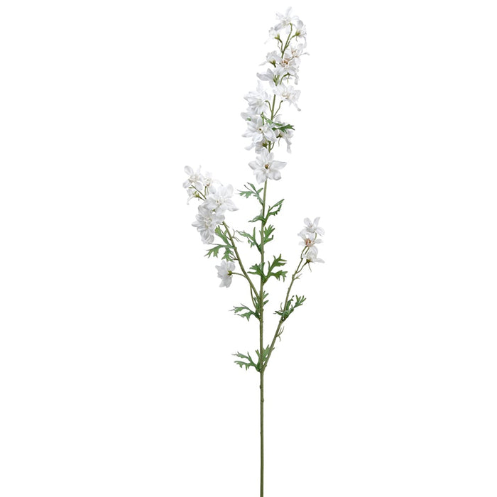 36.5" Silk Delphinium Flower Stem -Cream (pack of 12) - FSD430-CR