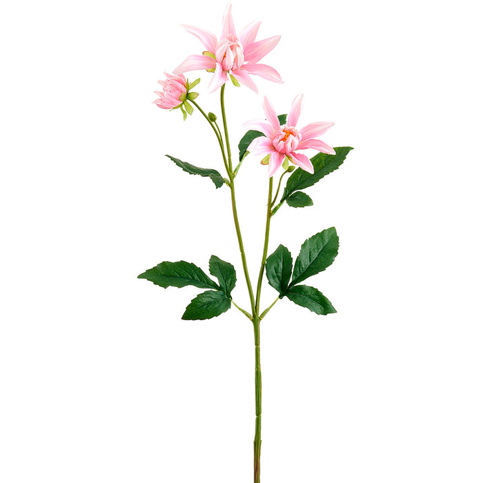25" Dahlia Silk Flower Stem -Pink (Pack of 24) - FSD472-PK