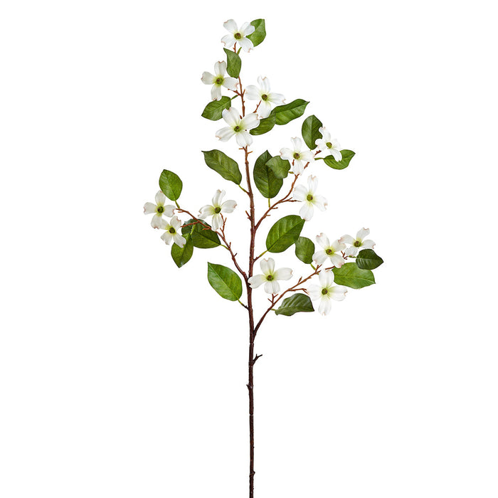 29" Dogwood Blossom Silk Flower Stem -White (Pack of 12) - FSD515-WH