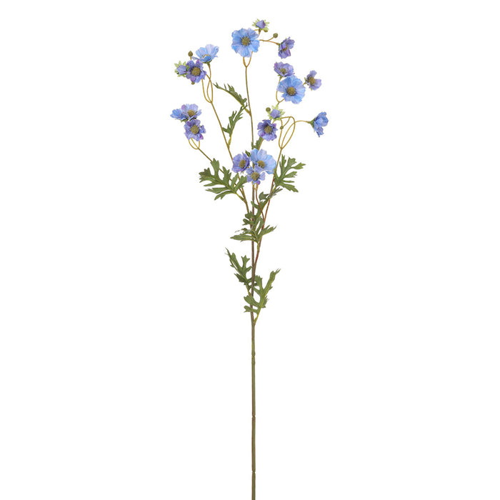 36.5" Daisy Silk Flower Stem -Blue (pack of 12) - FSD520-BL