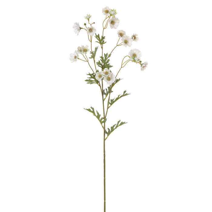 36.5" Daisy Silk Flower Stem -White (pack of 12) - FSD520-WH