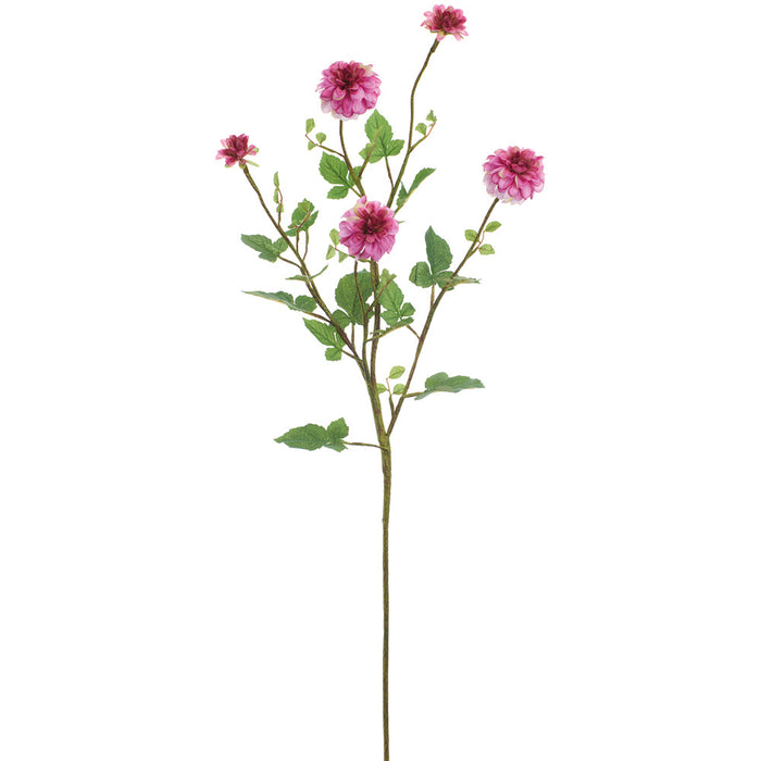 40" Dahlia Silk Flower Stem -Boysenberry (Pack of 12) - FSD682-BB
