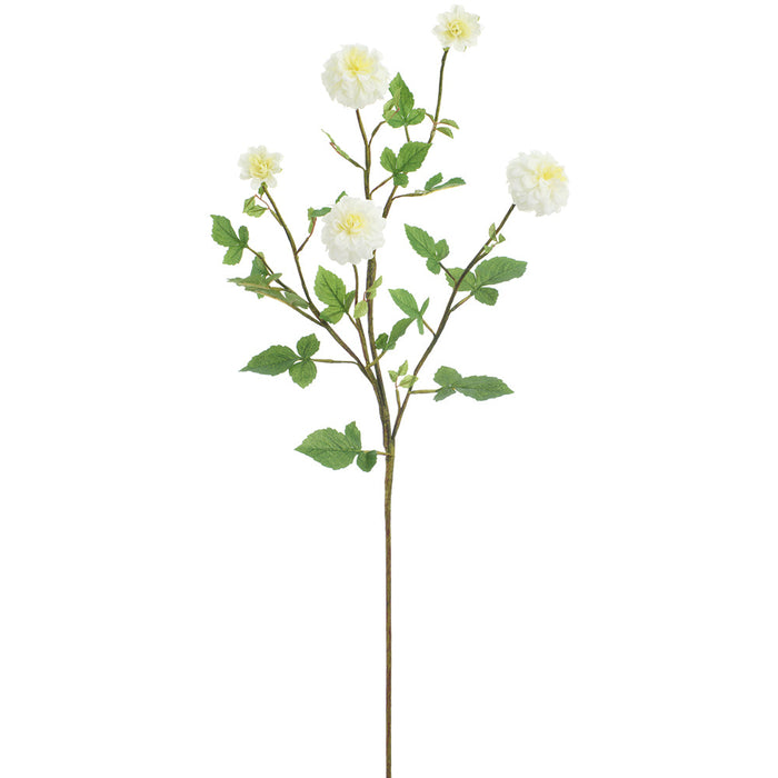 40" Dahlia Silk Flower Stem -Cream (Pack of 12) - FSD682-CR