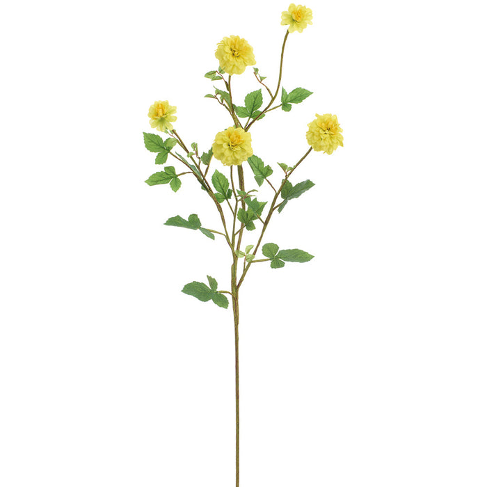 40" Dahlia Silk Flower Stem -Yellow (Pack of 12) - FSD682-YE