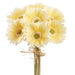 13" Gerbera Daisy Silk Flower Bouquet -Yellow (Pack of 12) - FSD702-YE
