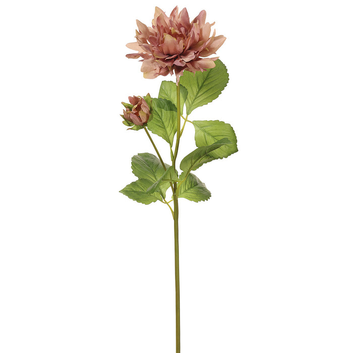 29.5" Silk Dahlia Flower Stem -Lavender (pack of 12) - FSD722-LV