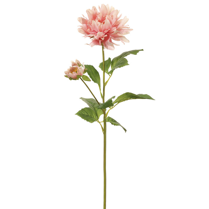 29.5" Silk Dahlia Flower Stem -Pink (pack of 12) - FSD722-PK