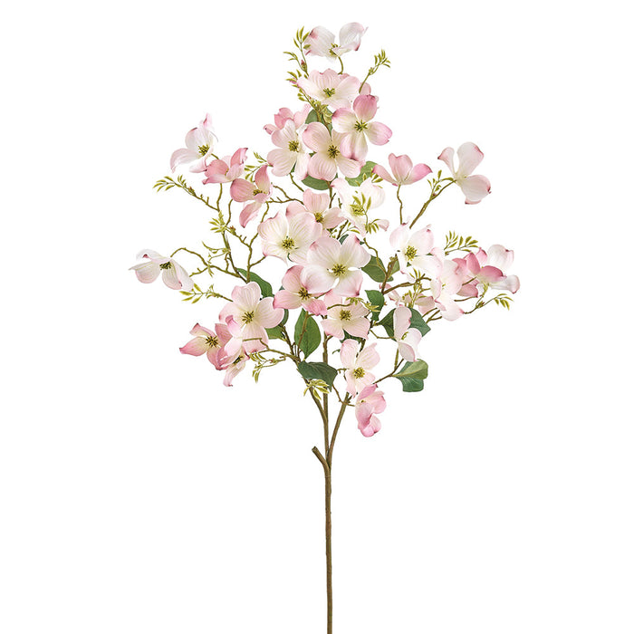 44" Dogwood Blossom Silk Flower Stem -Blush (Pack of 4) - FSD814-BS