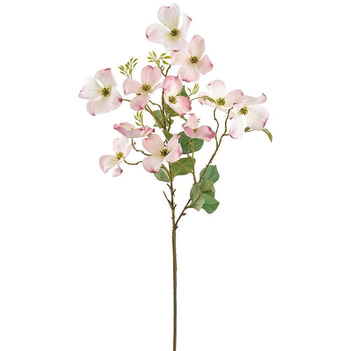 28" Dogwood Blossom Silk Flower Stem -Blush (Pack of 12) - FSD815-BS