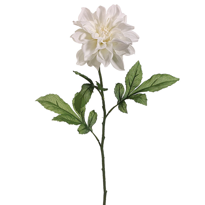 29" Silk Dahlia Flower Spray -Cream (pack of 12) - FSD857-CR
