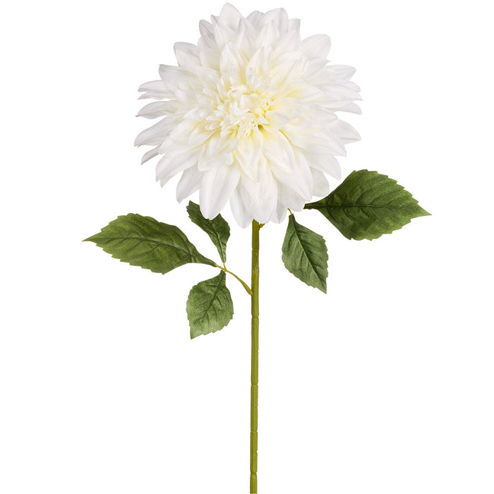 37.5" Dahlia Silk Flower Stem -Cream (Pack of 6) - FSD923-CR