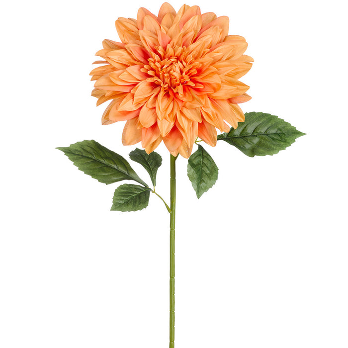 37.5" Dahlia Silk Flower Stem -Orange (Pack of 6) - FSD923-OR