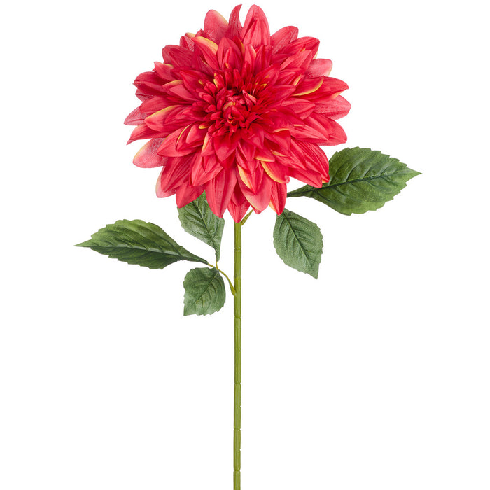37.5" Dahlia Silk Flower Stem -Red (Pack of 6) - FSD923-RE