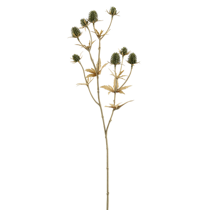 20" Artificial Eryngium Flower Stem -Green/Gray (pack of 12) - FSE006-GR/GY