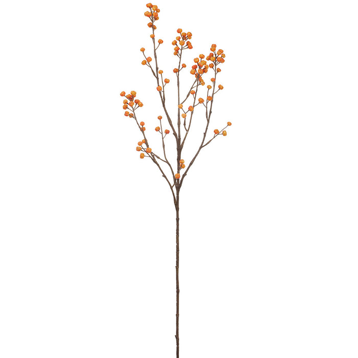 35" Euonymus Berry Artificial Stem -Orange (pack of 12) - FSE301-OR