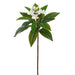 34" Frangipani Plumeria Silk Flower Stem -White/Yellow (pack of 6) - FSF003-WH/YE