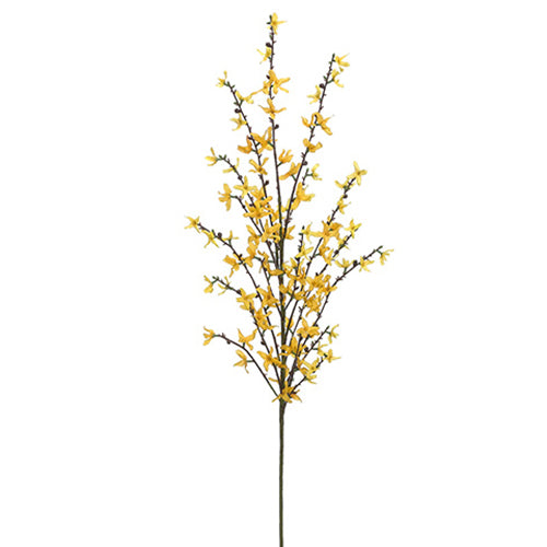 50" Forsythia Silk Flower Stem -Yellow (pack of 12) - FSF004-YE