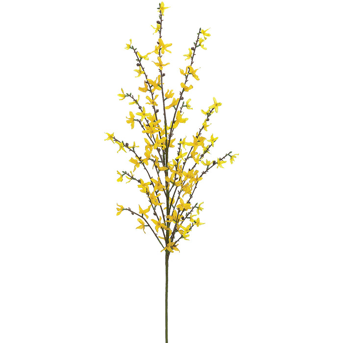 50" Forsythia Silk Flower Stem -Yellow (Pack of 12) - FSF004-YE