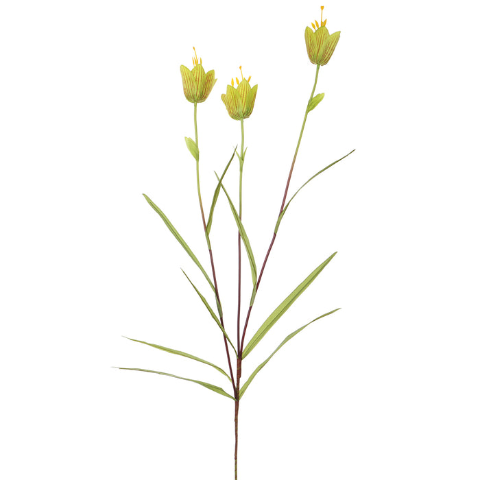31" Silk Fritillaria Flower Stem -Green (pack of 12) - FSF200-GR