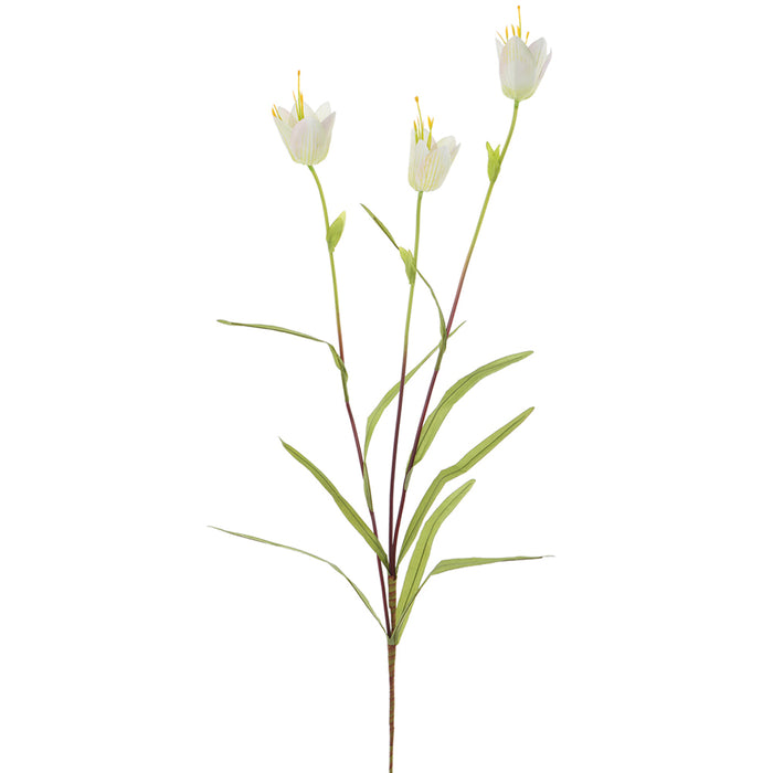 31" Silk Fritillaria Flower Stem -White (pack of 12) - FSF200-WH