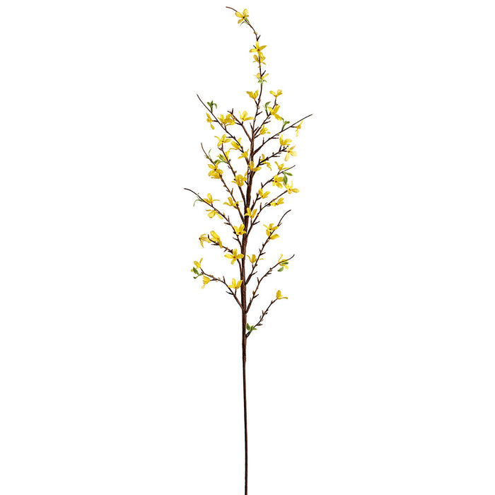 48" Forsythia Blossom Silk Flower Stem -Yellow (Pack of 12) - FSF275-YE