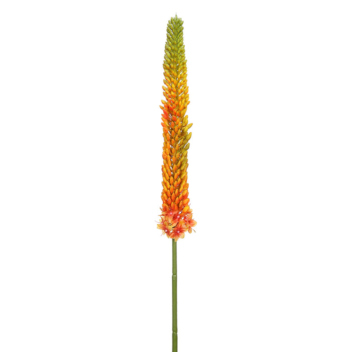 33" Eremurus Foxtail Lily Silk Flower Stem -Orange/Green (pack of 12) - FSF346-OR/GR
