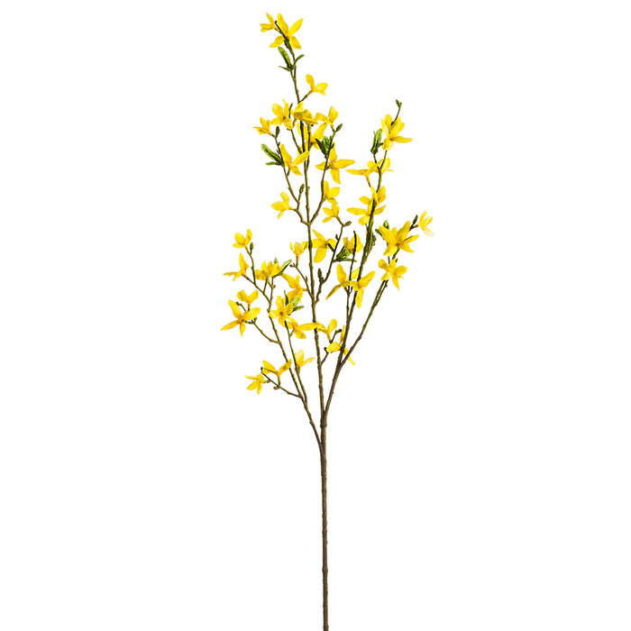 36" Silk Forsythia Flower Stem -Yellow (pack of 12) - FSF416-YE