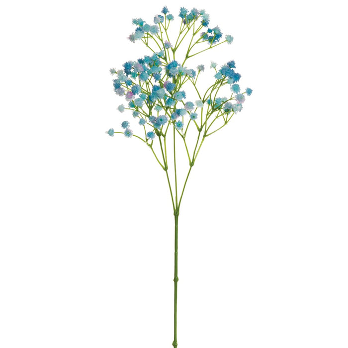 25.5" Real Touch Baby's Breath Silk Flower Stem -Blue (pack of 12) - FSG025-BL