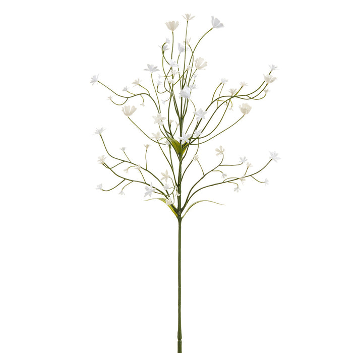20" Outdoor UV-Resistant Artificial Baby's Breath Gypsophila Flower Stem -White (Pack of 12) - FSG099-WH