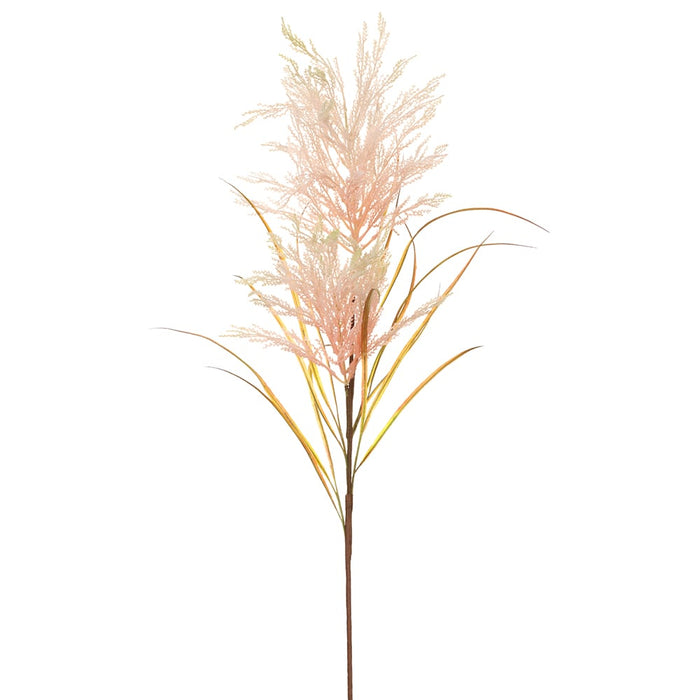 49" Blooming Artificial Pampas Grass Stem -Pink (pack of 12) - FSG220-PK