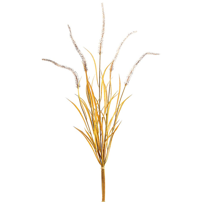 31" Artificial Foxtail Grass Flower Stem -Beige (pack of 12) - FSG247-BE