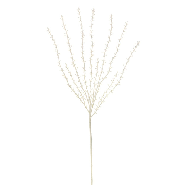 30" Artificial Peppergrass Grass Stem -White (Pack of 12) - FSG253-WH