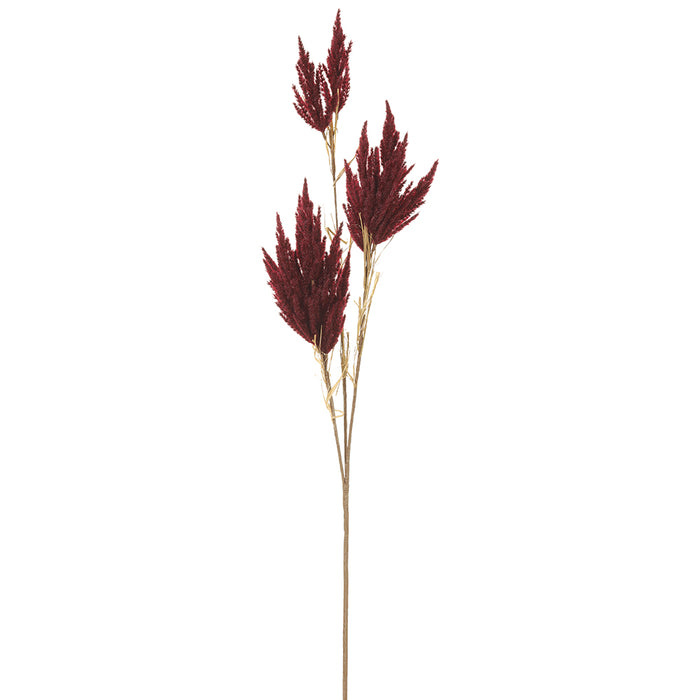48" Artificial Pampas Grass Stem -Burgundy (Pack of 12) - FSG315-BU
