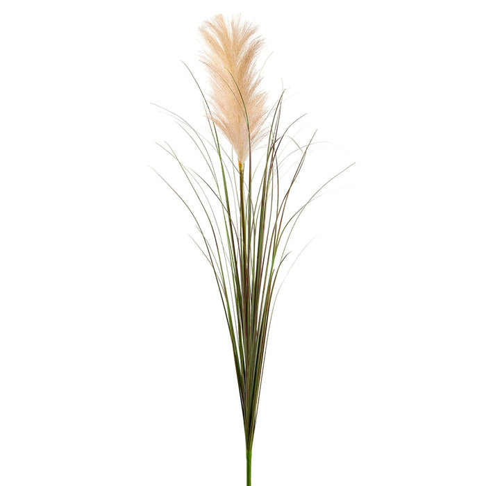 37" Blooming Artificial Reed Grass Stem -Cream (pack of 12) - FSG344-CR