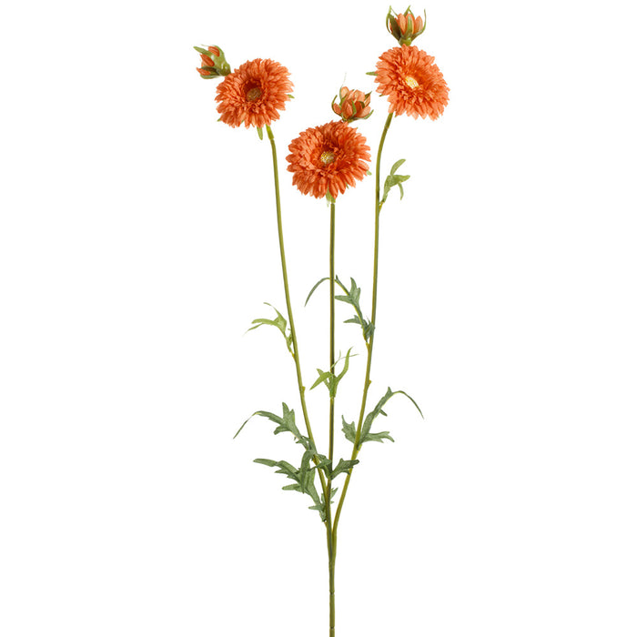 26" Gerbera Daisy Silk Flower Stem -Orange (Pack of 12) - FSG401-OR